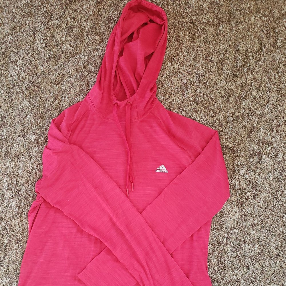 Adidas Climalite Hoodie Shirt - Pink XL